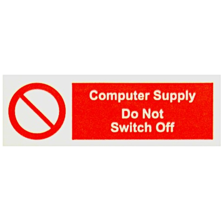 Ind Signs IS0705RP Computer Supply Label