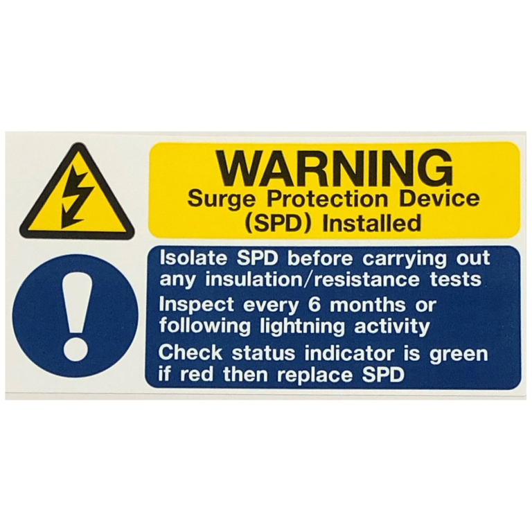 LABEL-SPD WARNING SIGN (Pk=10)
