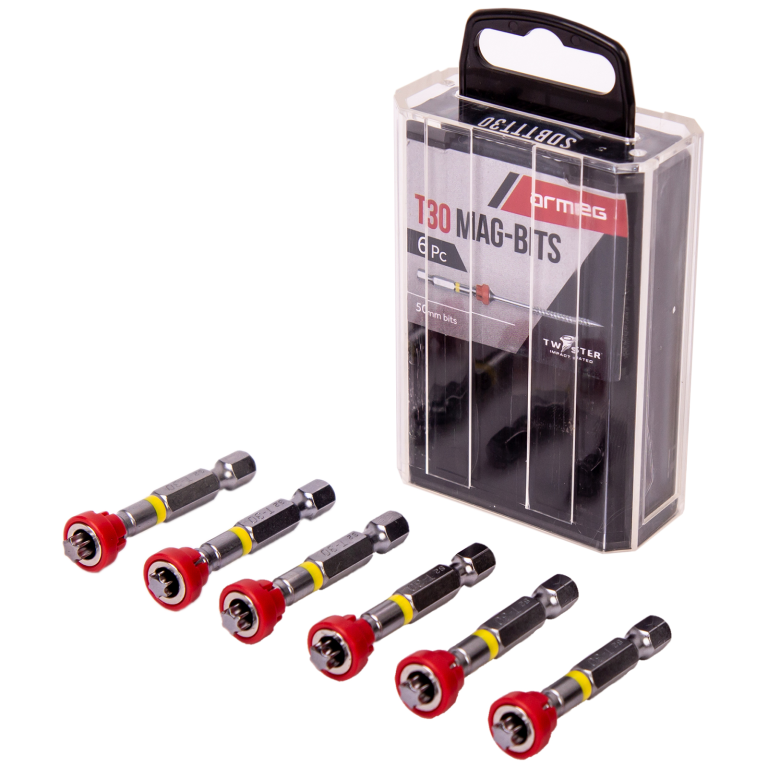 ARMEG SDBTTT30 S/drv Bit 6 Piece T30