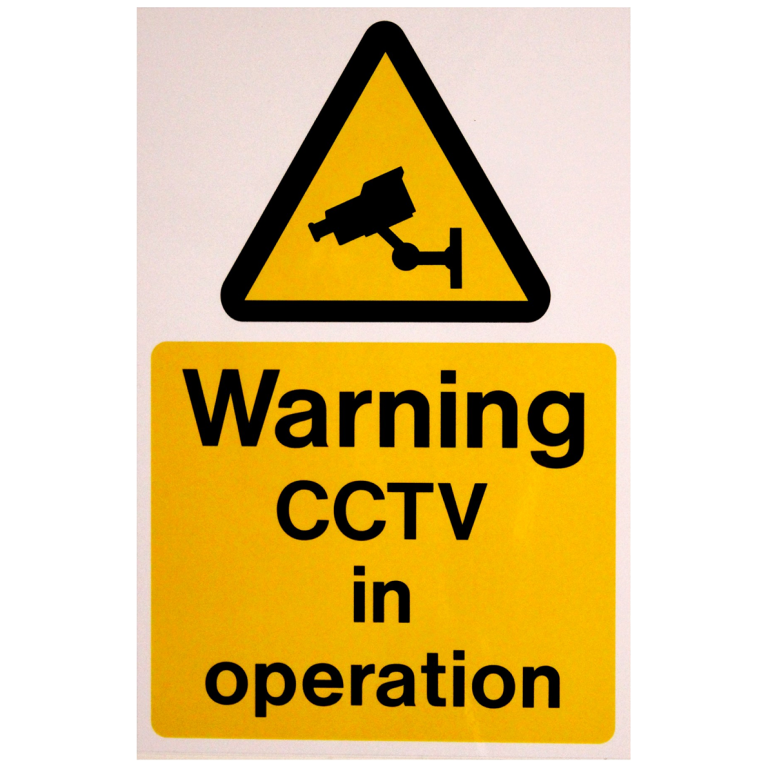 Ind Signs IS9701RP CCTV Warning Label