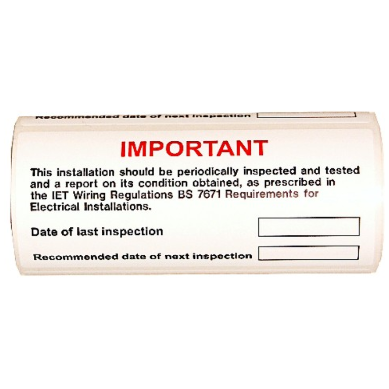 LABEL-PERIODIC INSPECTION