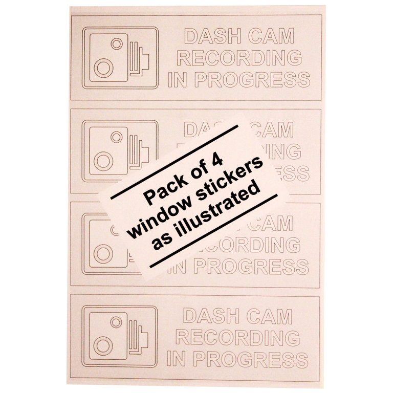 Ind Signs IS9904WS Dash Cam Warning Lbl