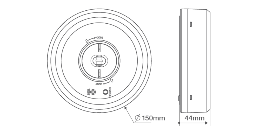 Ovia OVEM10210WHST Emer LED Dwn/Lgt 2.8W - Image 2
