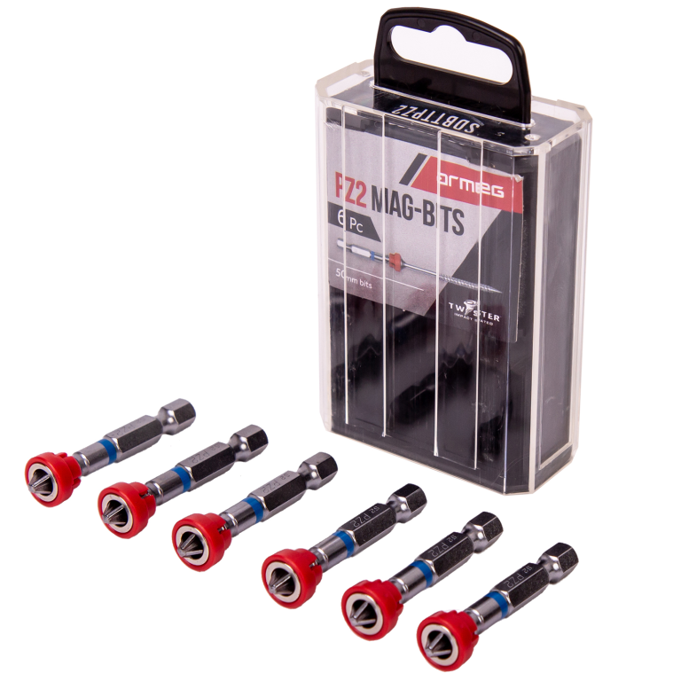 ARMEG SDBTTPZ2 S/drv Bit 6 Piece PZ2