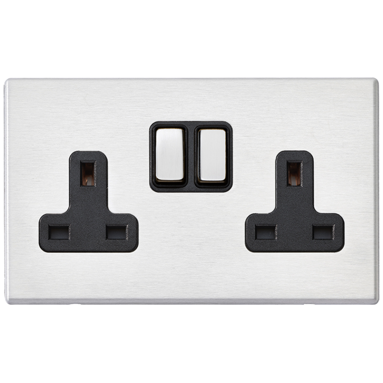 Hamln 7G24SS2SS-B Socket Swd 2G 13A