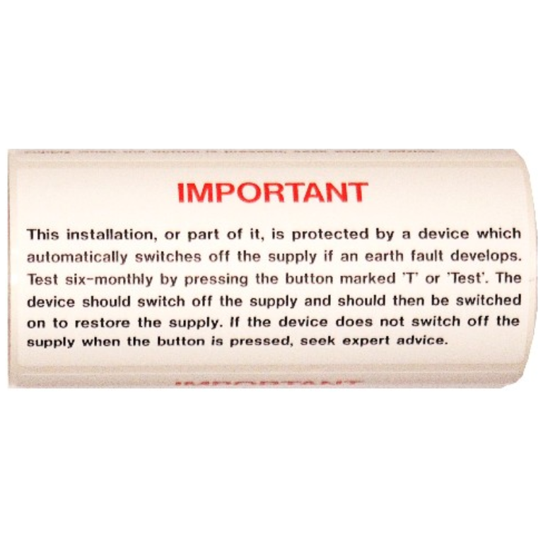 IND SIGNS IS72100R RCD TEST