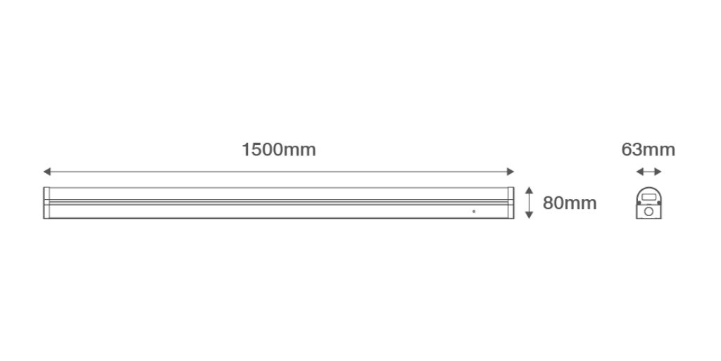 Ovia Lumin 42/48/54/60W 1500mm LED Batten - Image 2