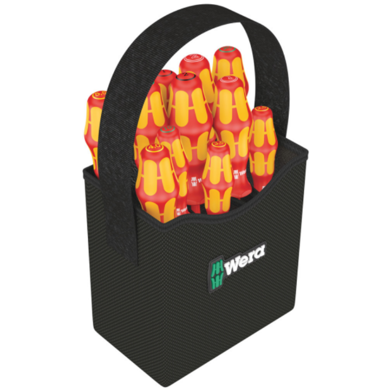 Screwdriver, Kraftform 2go 100 12 Piece Set, 4 Tool Quiver Hook & Loop Strip