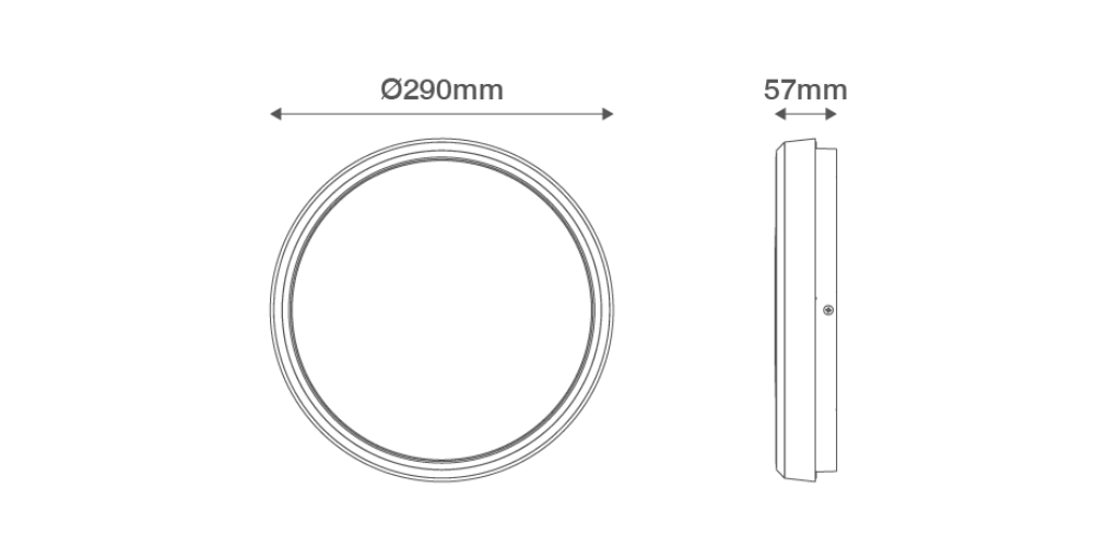 Ovia OV9110016 LED Bulkhead 16W Whi - Image 2